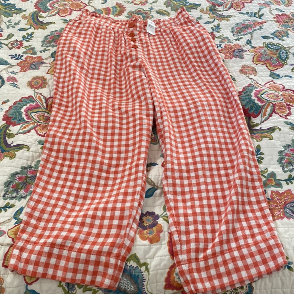 Loft plaid pants, NWT SZ L